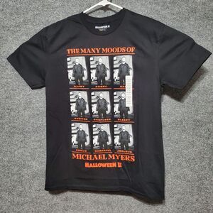 NEW Halloween Movie Shirt Mens Large Horror Pumpkin Bloody Knife  Michael Myers